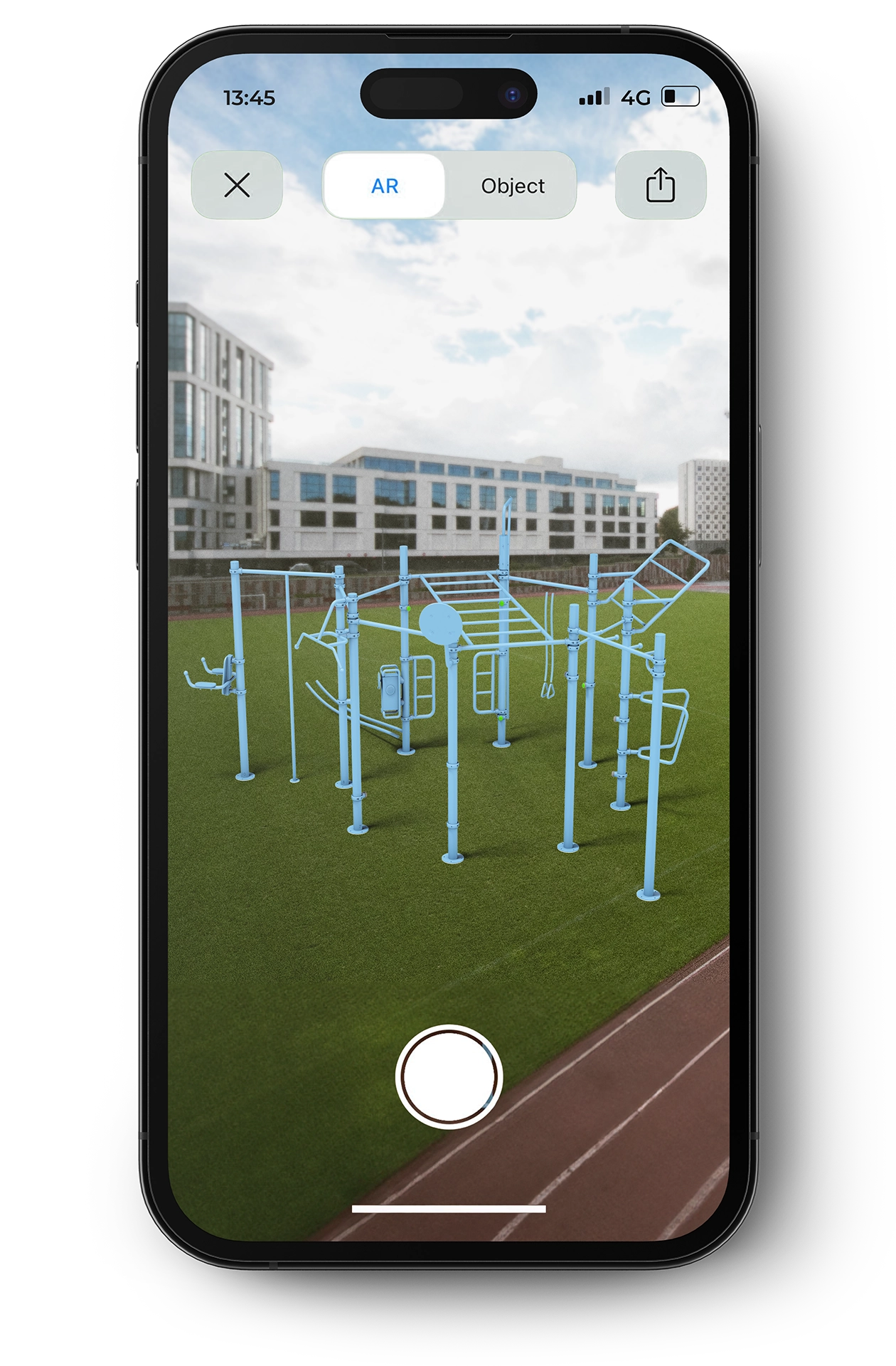 Octagon interactive outdoor fitness on phone app